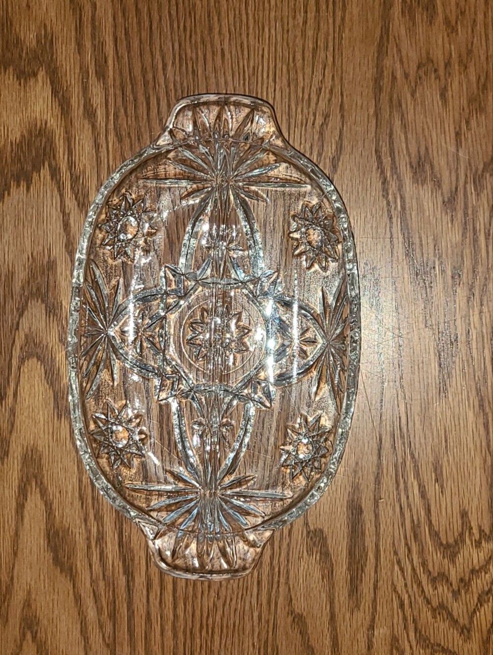 Vintage - Anchor Hocking EAPC Star of David divided relish dishes Set of 2 - Picture 4 of 15